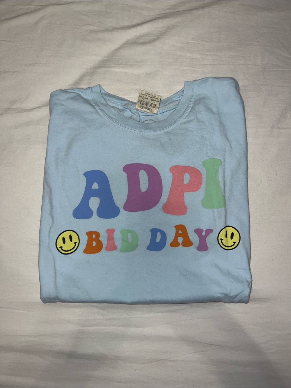 Alpha Delta Pi Sorority Bid Day Tee - Short Sleeve